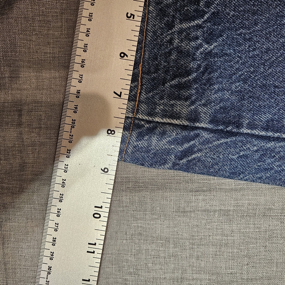 Vintage Rustler 0631 Mens Jeans 36x30 28" Hemmed Medium Wash Denim Made in USA - Picture 9 of 16